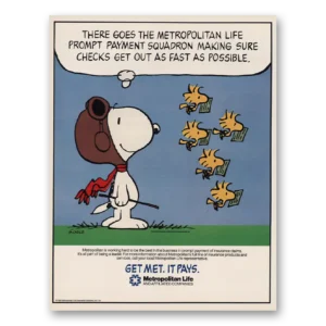 1986 Metropolitan Life Insurance Print Ad | Payment Squadron
