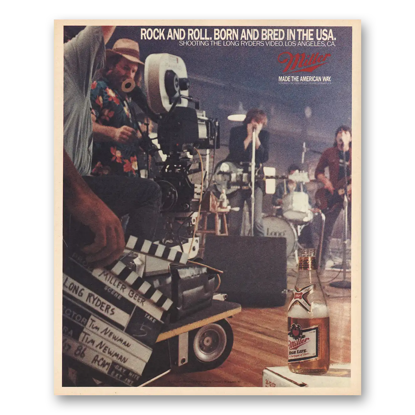 1986 Miller Beer Print Ad | Long Ryders