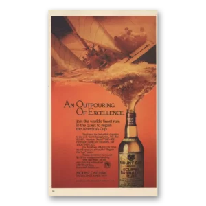 1986 Mount Gay Rum Print Ad | Eclipse Barbados