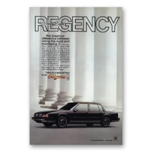 1985 Oldsmobile Regency Print Ad | Luxurious Differ