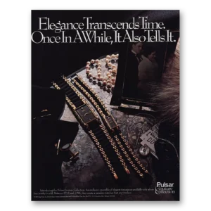 1986 Pulsar Watch Print Ad | Transcends Time