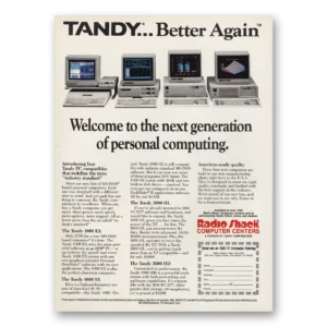 1986 Tandy Computer Print Ad | Better Again