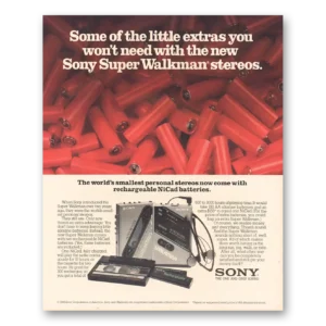 1986 Sony Walkman Print Ad | Little Extras