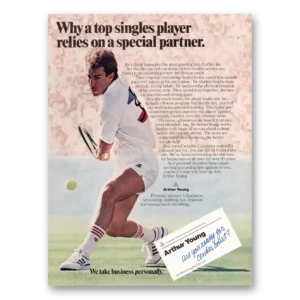 1987 Arthur Young Print Ad | Singles Players