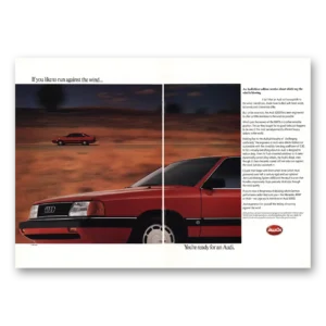 1987 Audi Print Ad | Run Against The Wind