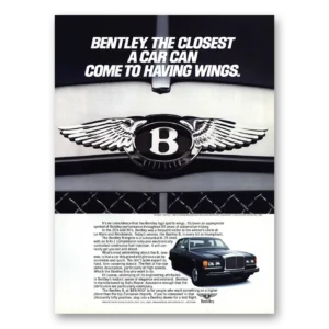 1987 Bentley 8 Print Ad | Closest Car