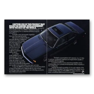 1987 BMW Print Ad | Disillusionment