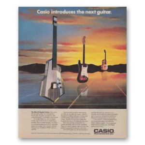1987 Casio Electronic Instruments Print Ad | Next Guitar