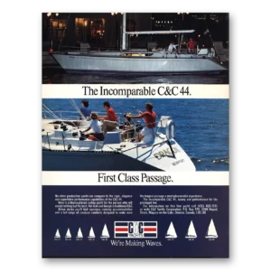 1987 C&C Yachts Print Ad | First Class Passage