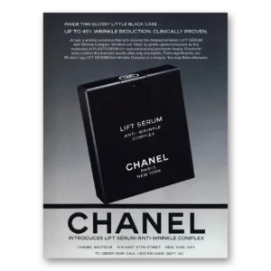 1987 Chanel Lift Serum Print Ad | Lift Serum