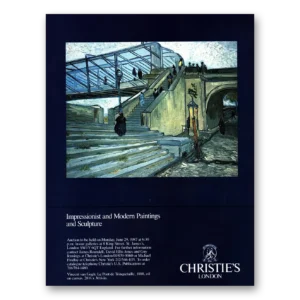 1987 Christies Print Ad | Impressionist