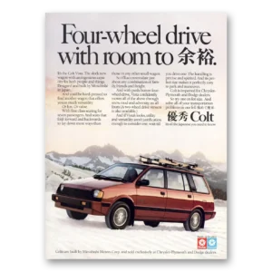 1987 Dodge Colt Print Ad | Four Wheel Drive