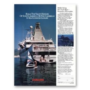 1987 Cunard Print Ad | Yacht Havens