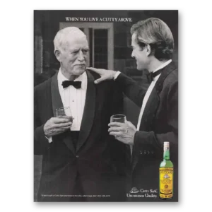 1987 Cutty Sark Print Ad | Cutty Above