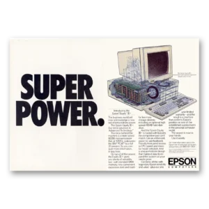 1987 Epson Print Ad | Super Power