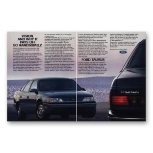 1987 Ford Taurus Print Ad | Pays Off Handsomely