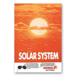 1987 Iberia Airlines Print Ad | Solar System