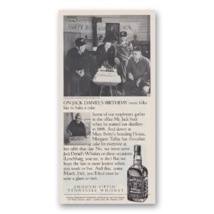 1987 Jack Daniels Print Ad | Birthday