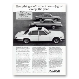 1987 Jaguar XJ6 Print Ad | Series Iii