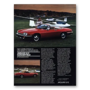 1987 Jaguar XJS Print Ad | Glider Planes