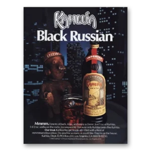 1987 Kahlua Print Ad | Black Russian