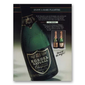 1987 Korbel Champagne Print Ad | Rare Pleasure