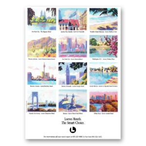 1987 Loews Hotels Print Ad | Monte Carlo