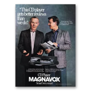 1987 Magnavox CD Player Print Ad | Smothers Brothers