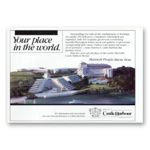1987 Castle Harbour Print Ad | Your Place World