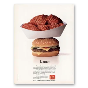 1987 McDonalds Print Ad | Leaner