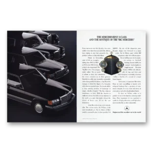 1987 Mercedes Benz S Class Print Ad | Mystique Mercedes