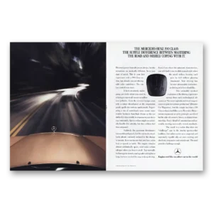 1987 Mercedes Benz Print Ad | Mastering Road