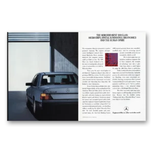 1987 Mercedes Benz 300 Print Ad | Spatial Kinematics