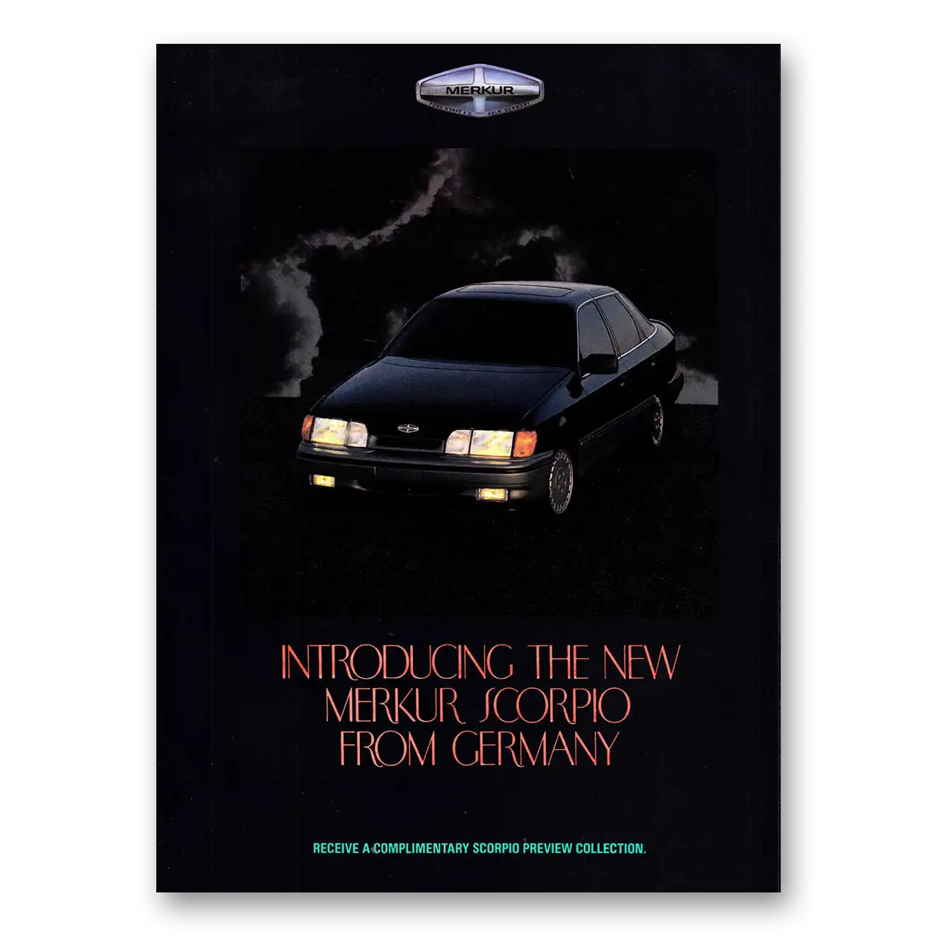 1987 Merkur Scorpio Print Ad | Introducing