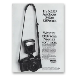 1987 Nikon Camera Print Ad | Autofocus