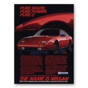 1987 Nissan 300ZX Print Ad | Pure Shape