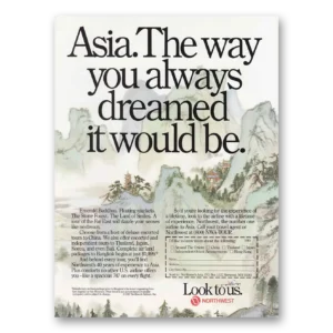1987 Northwest Airlines Print Ad | Dreamed