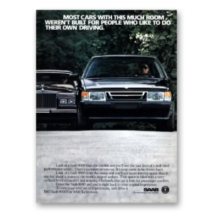 1987 Saab Print Ad | Much Room