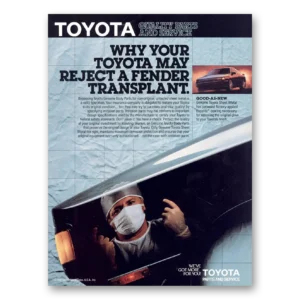 1987 Toyota Print Ad | Fender Transplant