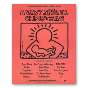1987 A Very Special Christmas Promo Print Ad | Bon Jovi Eurythmics