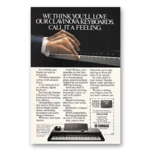 1987 Yamaha Keyboards Print Ad | Clavinova