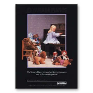 1987 Yamaha Piano Print Ad | First Performance