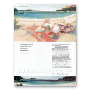1988 Mexico Print Ad | Bays Huatulco