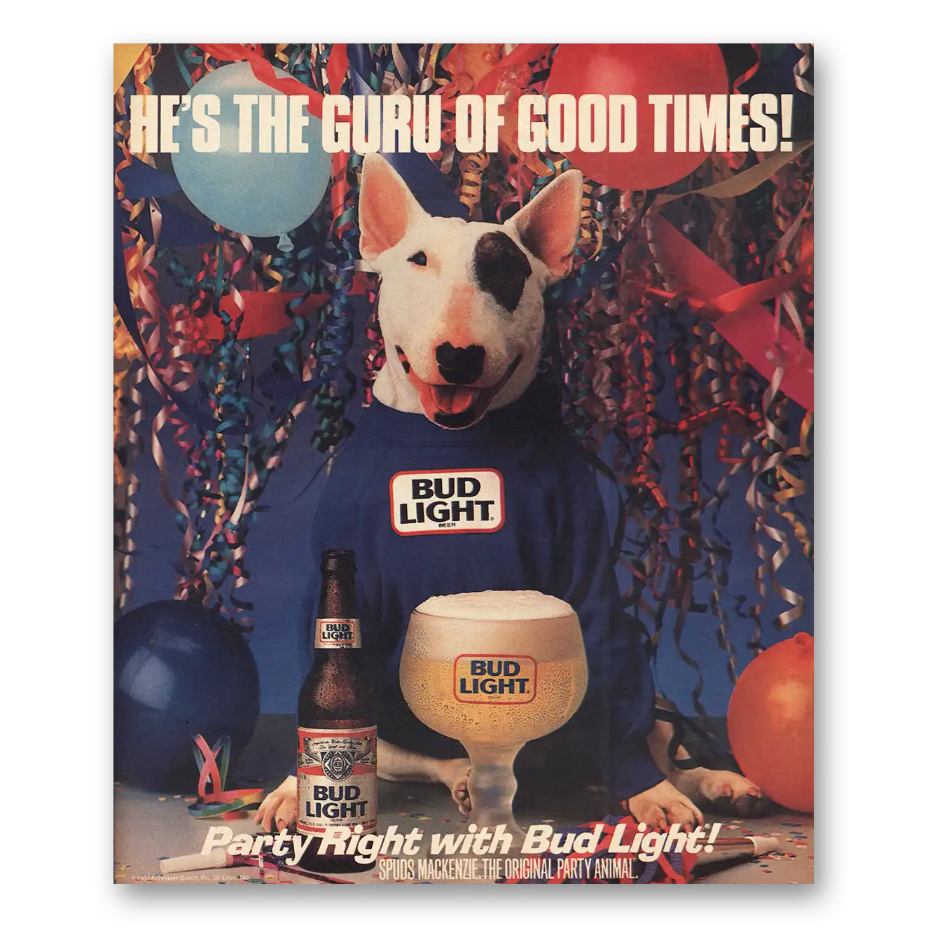 1988 Budweiser Beer Print Ad | Spuds Guru