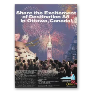 1988 Ottawa Canada Print Ad | Destination 88