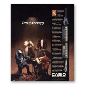 1988 Casio Electronic Instruments Print Ad | Group Therapy