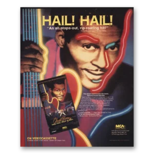 1988 Chuck Berry Promo Print Ad | Hail Hail