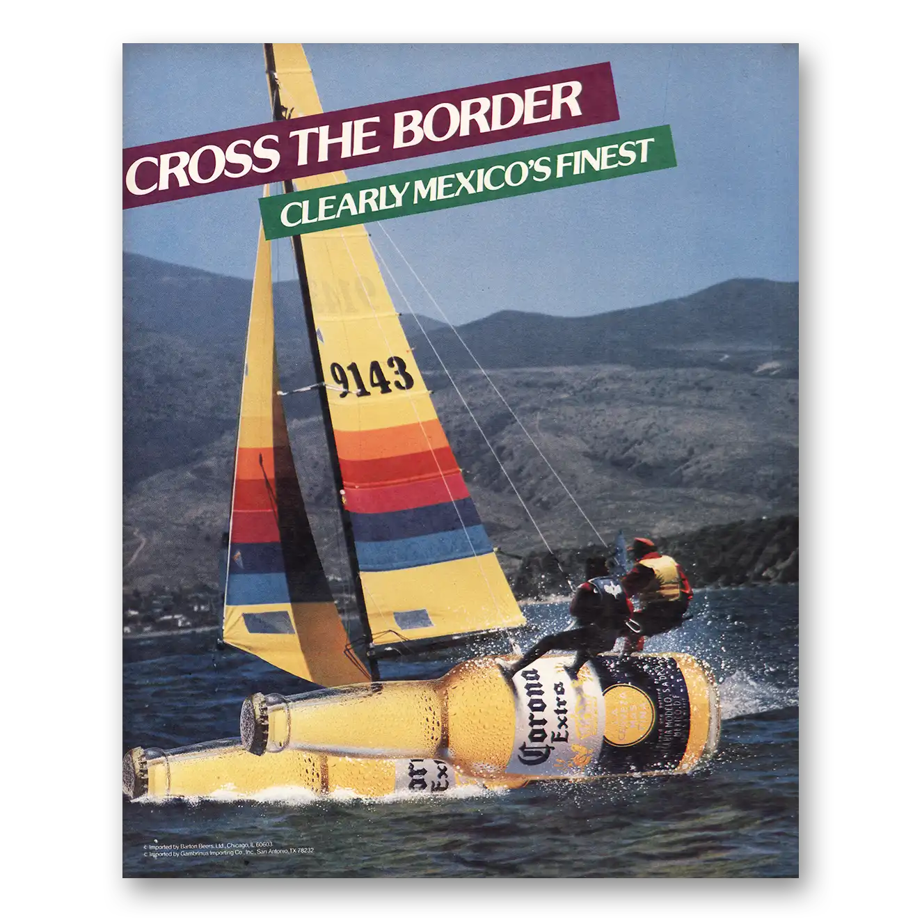 1988 Corona Beer Print Ad | Cross The Border