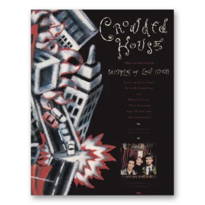 1988 Crowded House Promo Print Ad | Temples Low Men