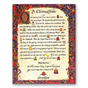 1988 Crown Royal Print Ad | Christmas Fable